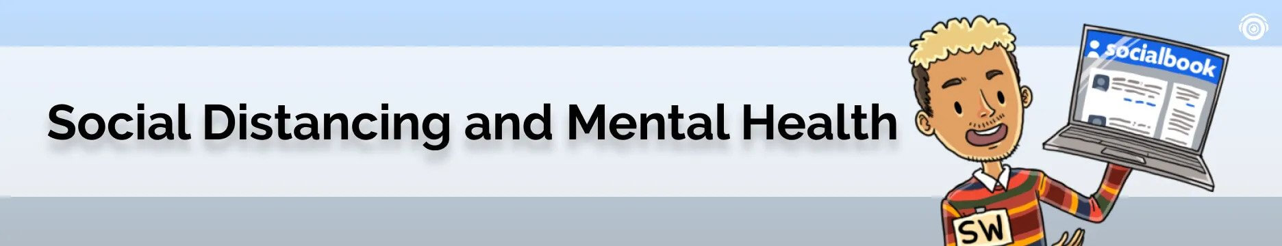 social distancing and mental health banner