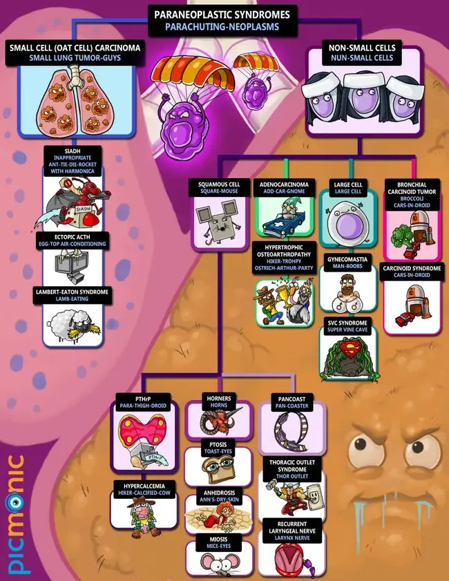 paraneoplastic syndrome infographic