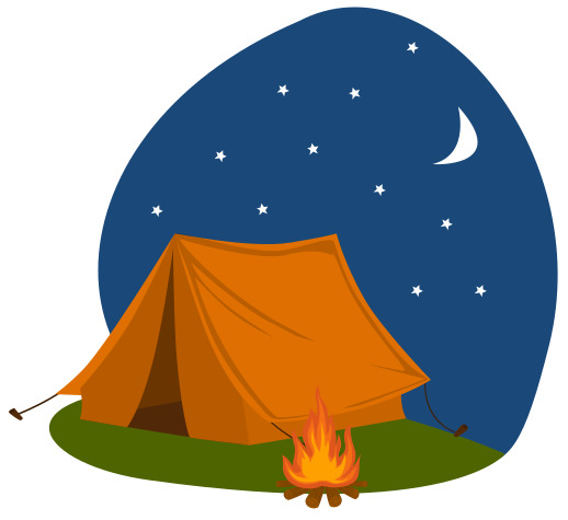 tent under the stars